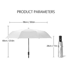 Oumefar Ombrellone Mini 3 Pieghevole Anti UV Colla Argento