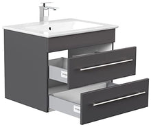 Mobile bagno con lavabo Villeroy & Boch Venticello 65cm antracite satinato