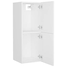 vidaXL Armadio da Bagno Bianco 30x30x80 cm in Legno Multistrato