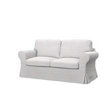 Soferia Fodera Extra Ikea EKTORP Divano Letto a 2 posti, Tessuto Naturel White
