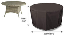 Bosmere Thunder Grey - Telo di Copertura per Tavolo Rotondo da 4-6 Persone, Colore: Grigio