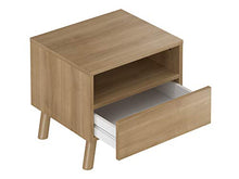 Amazon Basics - Comodino, 45 x 40 x 40 cm, colore crema