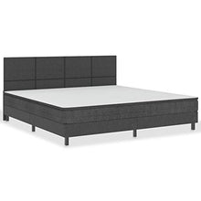 Tidyard Testiera per Letto Matrimoniale Moderno in Tessuto Grigio Scuro e MDF 200x200 cm