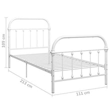 SKM Giroletto Bianco in Metallo 100x200 cm (17.8kg)