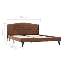 SKM Giroletto Marrone in Similpelle Scamosciata 140 x 200 cm