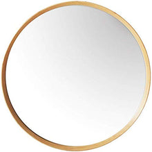 CENPEN Nordic Rotonda di bambù Bagno Trucco dello Specchio a Parete Bagno Specchio da Toilette