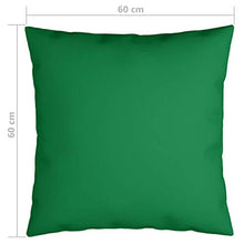 vidaXL Cuscini Decorativi 4 pz Verdi 60x60 cm in Tessuto