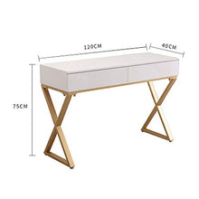 NQFL toletta A Forma di Cuore da Letto Europea Principessa Casa Ins Oro Bianco Ferro Battuto Trucco Scrivania Tabelle Cosmetici table-120cm