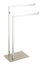 King Home P1407429/C Piantana Portasciugamani 2 Bracci, Grigio Tortora