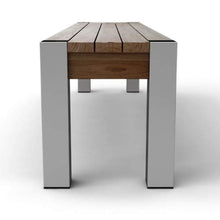 Cancano - Panca da Giardino in Legno di Teak Massiccio, 120 x 45 x 40 cm