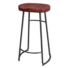 GYPPG Barstools Barstool Backless Height Footrest Counter Cafe Breakfast Leisure Pub Kitchen Black Iron Base,Max Load 150KG (65cm,75cm)