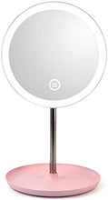 Trucco specchio con luci Specchio per il trucco LED Trucco a LED TAUP TOUCH PULSANTE REGOLABILE LIGHT PORTATILE DUAL ALIMENTAZIONE ALIMENTAZIONE Specchi cosmetici illuminati per il comò da bagno LBWAR