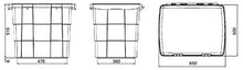 Cassetta degli attrezzi impermeabile per Pick-up e camion, 650 x 500 x 510 mm