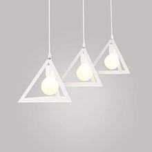 E27 Sospensione Gabbia Lampadario Metallo Retrò Lampada a Sospensione Creativo Lampadario a Soffitto(Bianco)