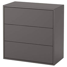 Armadio EKET con 3 cassetti 70x35x70 cm grigio scuro