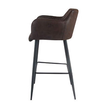 Damiware Rose - Sgabello da bar con rivestimento in velluto, 75 cm