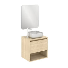 Amizuva Niwa Top Mobile da bagno, in legno, 60 cm, 4 pezzi