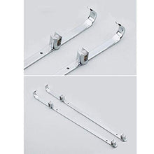 Zixin Bagno Scaffale Temperato Vetro 2 Tier con Asciugamano a Muro Asciugamano Asciugamani Stoccaggio Doccia Stoccaggio angolare in Alluminio Extra 8mm Thick Sliver