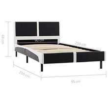 SKM Giroletto Nero e Bianco in Similpelle 90x200 cm (18.4kg)