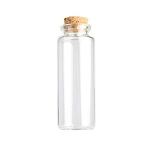 6 barattoli da 40 ml con coperchi in sughero, bottiglie per liquidi, piccoli barattoli artigianali.