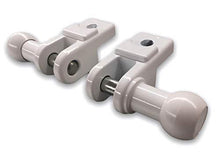 Set di supporto per ringhiere da balcone (bianco)