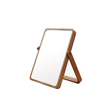 XZGang Nostalgia Tavolo Specchio, in stile giapponese a parete specchio decorativo portatile pieghevole Ragazza di trucco specchio verticale di legno solido rettangolare Specchio Chiarissimo