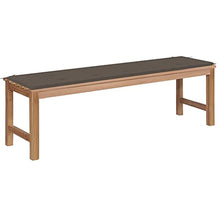 vidaXL Panca da Giardino con Cuscino Talpa 150 cm in Legno di Teak