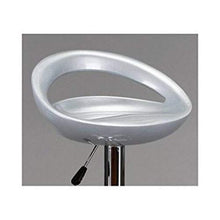 DP Grifería 2 x 16032 + 16001 – Pack 2 sgabelli con Base in Cromo e Seduta Rotonda Colore: Grigio, ABS