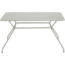 Meubletmoi 1880 - Tavolo da giardino rettangolare, 8 posti, in alluminio, colore: Verde chiaro