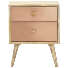 vidaXL Legno Massello di Mango Comodino Tavolino da Notte Armadietto per Letto Mobiletto per Camera da Letto Arredamento 40x35x50 cm