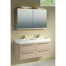 RIHO - Mobile e lavabo Slimline Set 75 120 x 38 H 60,5 cm – Legno laccato lucido