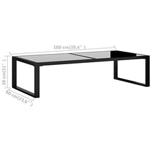 Tidyard Set Mobili in Rattan da Esterno con Tavolino, 2 Poltrone e Divano con Cuscini,per Giardino, Terrazza e Balcone,Colore Antracite, Nero