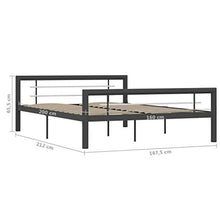 SKM Giroletto Grigio e Bianco in Metallo 120x200 cm