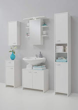13Casa - Fresh A2 - Mobiletto bagno. Dim: 32,5x33x79 h cm. Col: Bianco. Mat: Nobilitato.