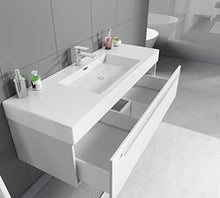 Badplaats B.V. Mobili da Bagno Garcia (Bianco Lucido, Senza Armadio)