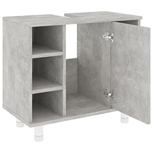 vidaXL Armadio da Bagno Grigio Cemento 60x32x53,5 cm in Truciolato