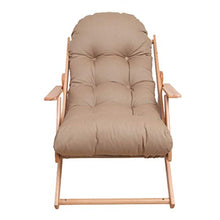 ZHNA Camel Wood Folding Lazy Couch Poltrona da Ufficio reclinabile, Lavabile e reclinabile. Sgabello Comodo e Comodo da 57.5 × 100 cm