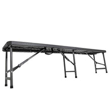 Arebos - Set di 2 panche da birra pieghevoli | con maniglia | 180 x 75 x 74 cm | per campeggio | feste | campeggio | panche da giardino | panca da birra | panche da giardino | set da 2 pezzi