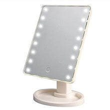 Specchio A 360 Gradi Rotante Trucco Specchio Regolabile 16/22 LED LED Touch Touch Touch Drop 16/26,5 cm Bianco