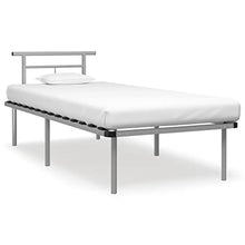 vidaXL Giroletto Grigio in Metallo 90x200 cm