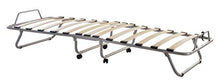Alessanderx Letto brandina Pieghevole con doghe in Legno e Materasso - 80 x 190 CM
