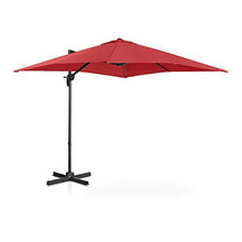 Uniprodo Ombrellone Decentrato Ombrello da Giardino Uni_Umbrella_2SQ250BO (Bordeaux, Rotondo, Ø 250 cm, Girevole)