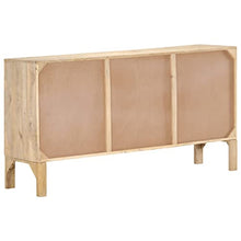 vidaXL Credenza 150x40x80 cm Legno Massello di Mango e Canna Naturale