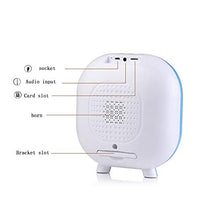 WM Specchio Il Trucco LED Creativo Bluetooth Audio Beauty Beauty Mirror Home Bedroom Dressing Light Mirror Sound mirror-10.24 (Color : Blue)