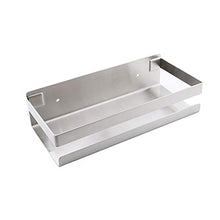 Mensola da doccia autoadesiva, in acciaio inox, per bagno, doccia, da parete, per cucina e bagno (argento)