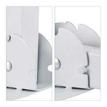 Relaxdays Base per Ombrellone, per Aste da 35 mm, Piede a Croce, Pieghevole, Funzione a Scatto, Stabile, Bianco