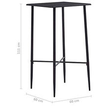 Tidyard Set 5 pz da Bar, Set Tavolino Bar, Set di Mobili per Cucina, Set di Mobili da Balcone, Set Bar per la Casa, Set Tavolo e 4 Sedie da Bar Alti, in Plastica Bianco