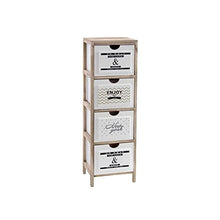 Gicos Cassettiera Legno Bianca 4 Cassetti cm.30x24x96