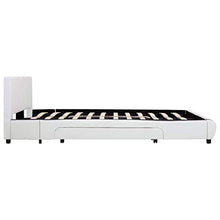 SKM Giroletto con Cassetti Bianco in Similpelle 140x200 cm