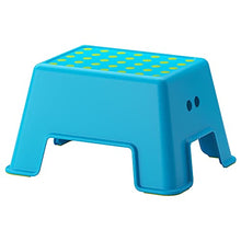 Ikea Bolmen - Sgabello antiscivolo, 25 cm, 2 colori a scelta, in plastica, blu, 25 cm